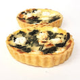 Load image into Gallery viewer, Savoury tart | Baby spinach, creamy feta, salmon